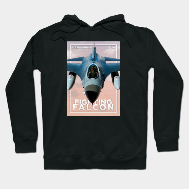 F16 Fighting Falcon Hoodie by Aircraft.Lover